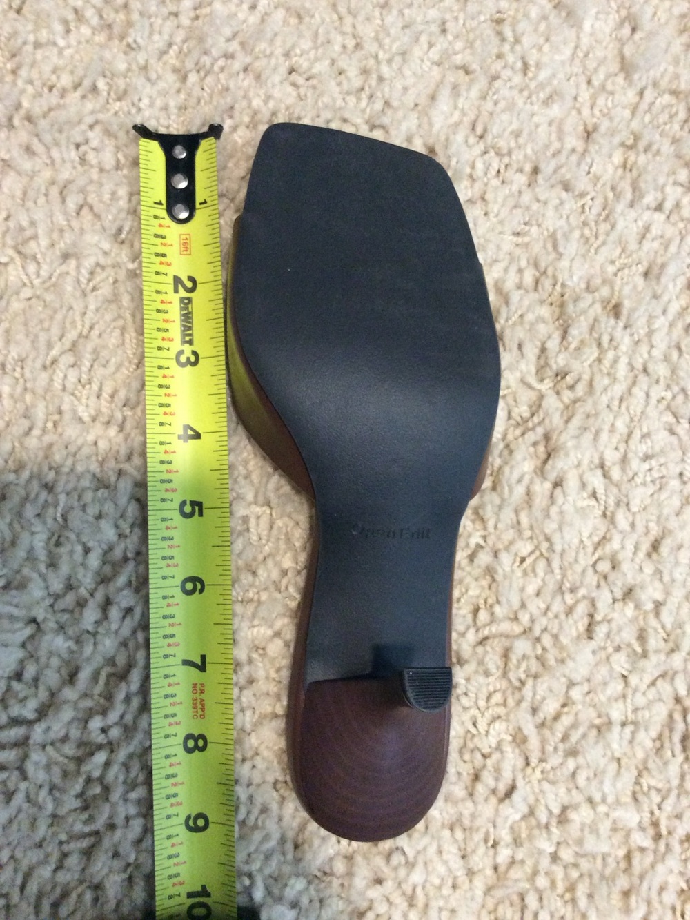 Open Edit Charlie Heel Slide Sandals in Brown - Size 5.5 - NWOT - Picture 11 of 12